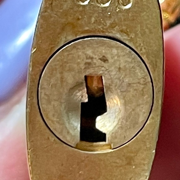 ***FLASH SALE*** Louis Vuitton Solid Brass Lock and Key. Chains Never Worn - Picture 5 of 7